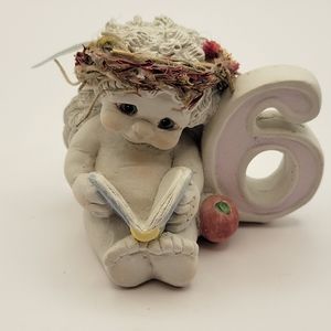 Vintage Dreamsicles “Sixth Birthday” Figurine Kristen ‘95 Hand Painted Plaster.